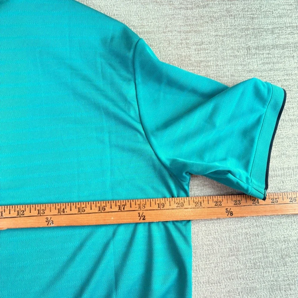 BRAND NEW Adidas Golf Mens Climacool Club Tipped Polo Shirt Teal Green M NWT